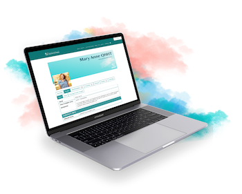 Laptop Mockup of Profile Page